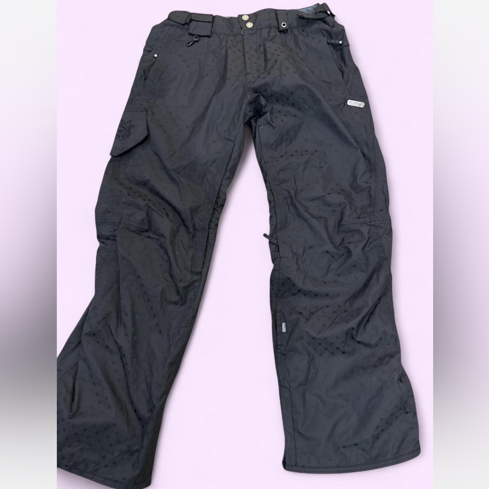 686 Women’s Large SMARTY Snowboard Ski Pants Black Dot Rare